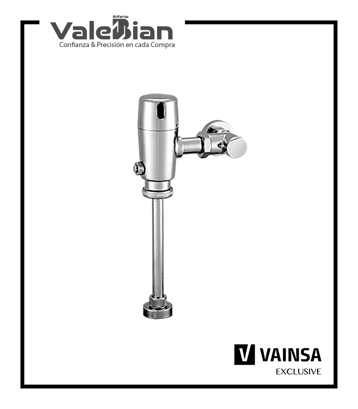 FLUXOMETRO ELECTRONICO A BATERIA PARA URINARIO DE 1 LITRO VAINSA