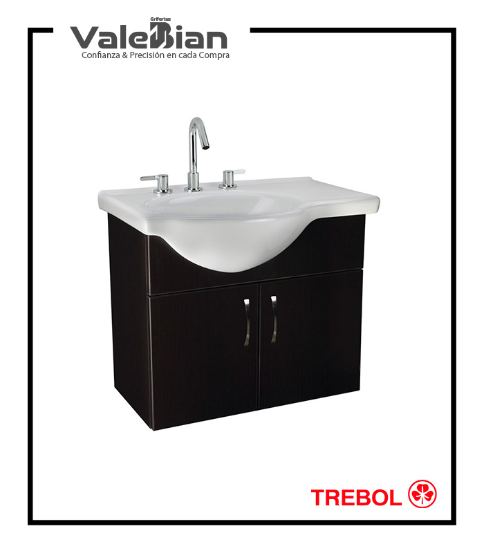 LAVATORIO CON MUEBLE GEMA PLUS SUSPENDIDO TREBOL