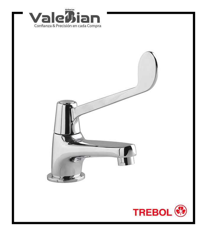 LLAVE DE 1-2″ CLINICA PARA LAVATORIO TREBOL