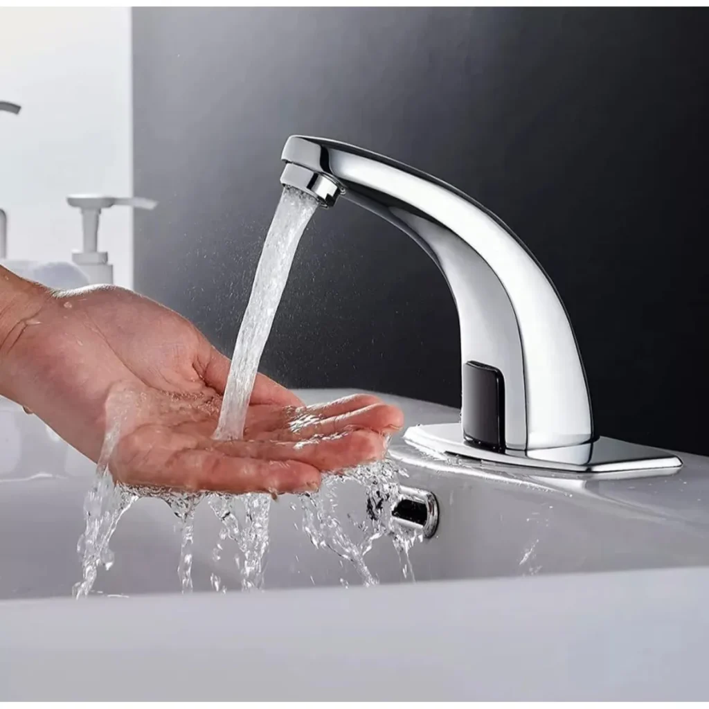 Grifo Caño Sensor Infrarojo Metal Cromado Baño Moderno Premium