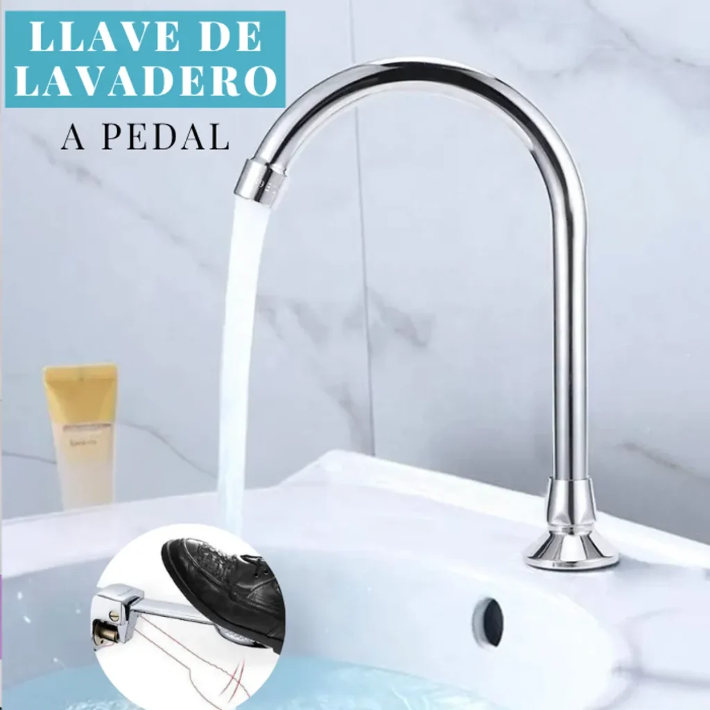 LLAVE LAVADERO CON PEDAL TH053 SEVILLA