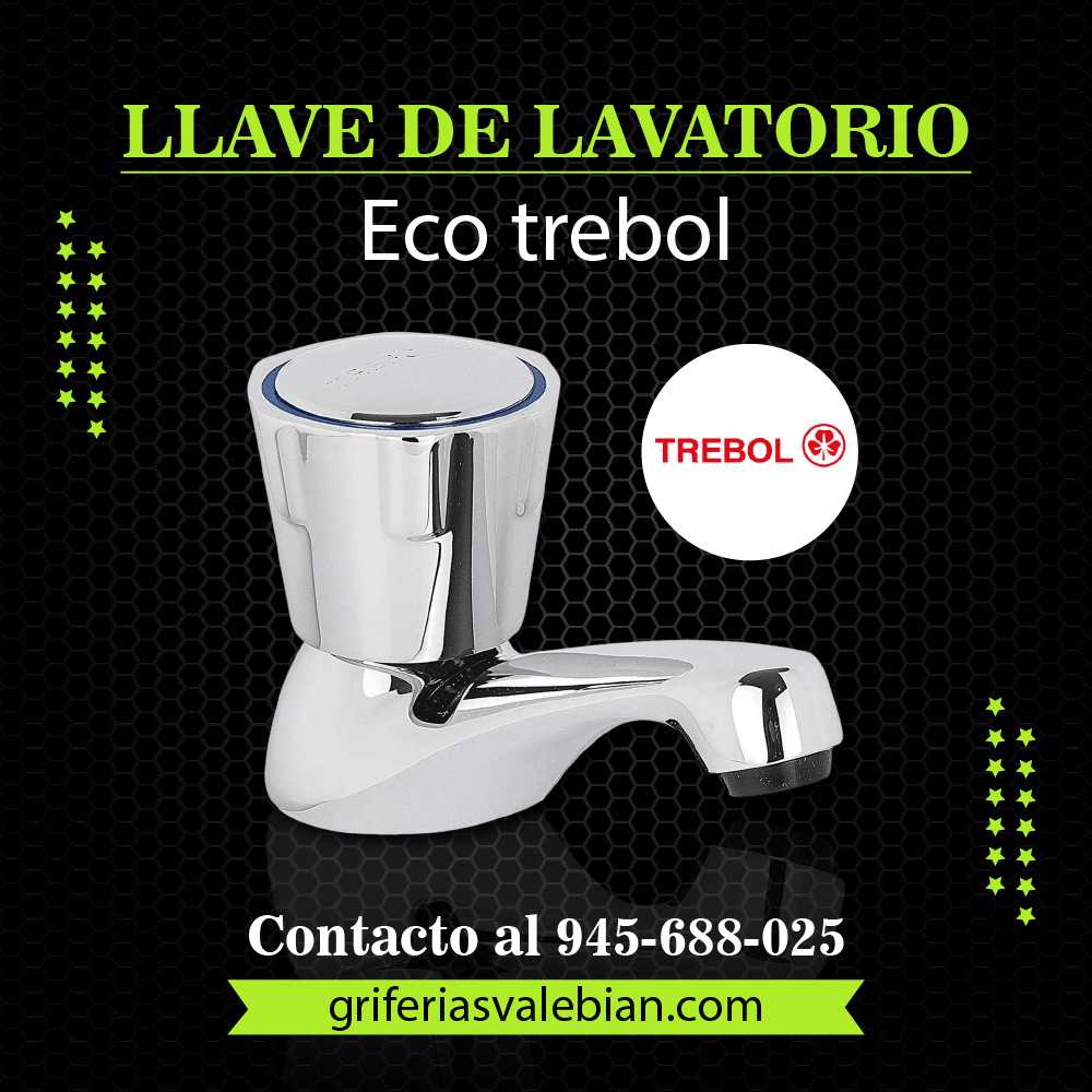 Llave de Lavatorio Eco Trebol