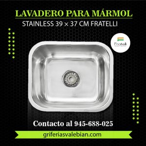Lavadero para Mármol Stainless 39 × 37 cm Fratelli